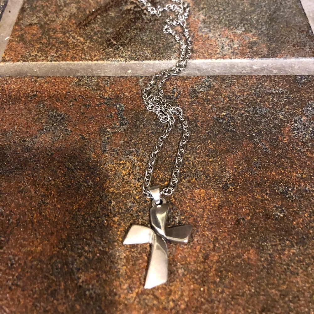 James Avery cross and 18 inch chain